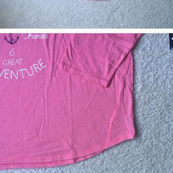 Nautica Pink 3/4 Sleeve Top in size XXL - Picture 8 of 8
